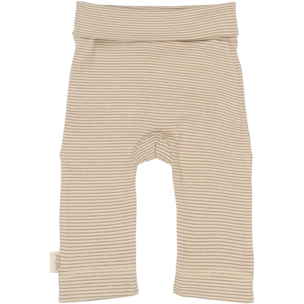 Køb Petit Piao Pure Cashmere/Dark Off White PPDian Fold Leggings Stripe NB NOOS