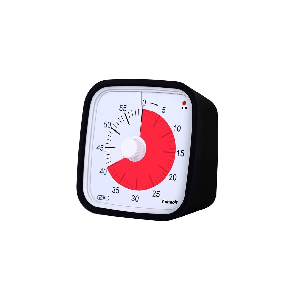 Analog 60-minutters timer med rød visuell skjerm – Ideell for kjøkken og studier