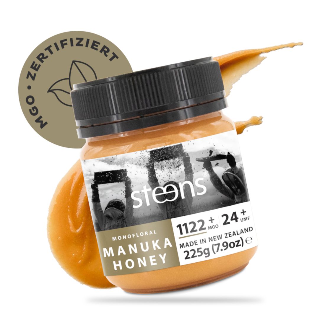 STEENS Manuka Honig MGO 1122+ I UMF24+, 225g