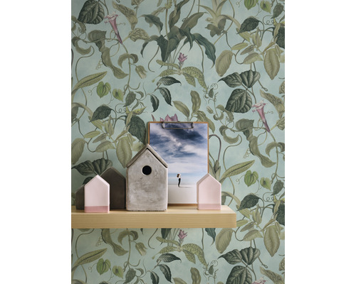 Vliesbehang 37988-2 Michalsky 4 - Verandering is goed jungle rank turquoise