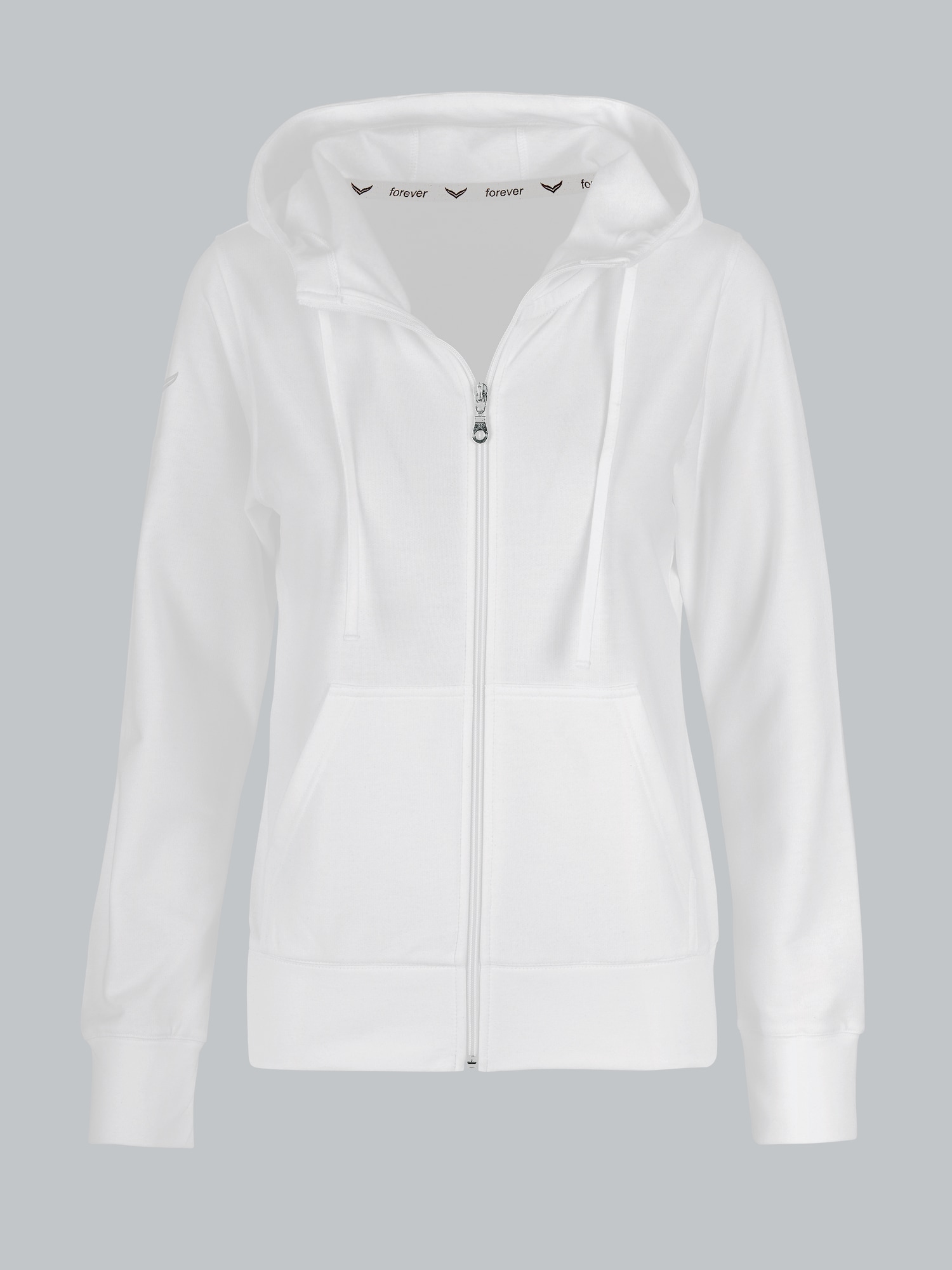 Kapuzenjacke Weiss