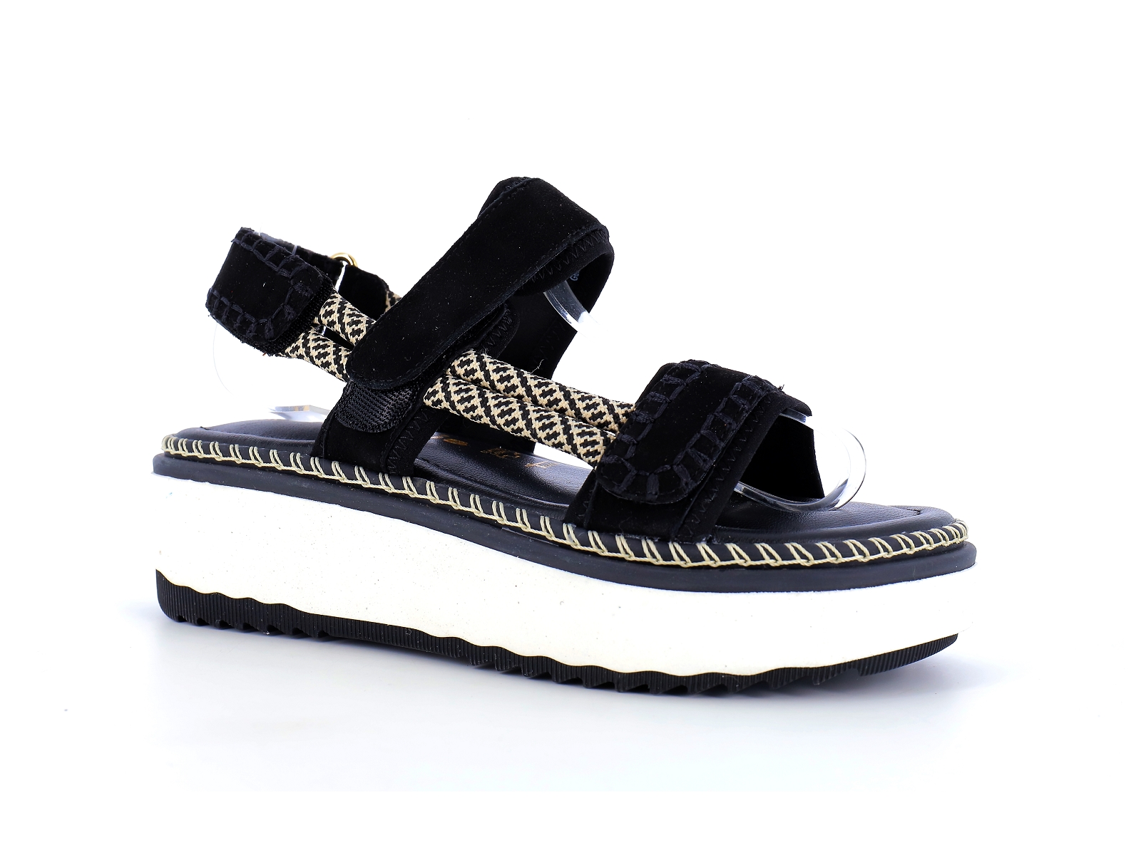 Tamaris-28707 Cuir Velours Noir