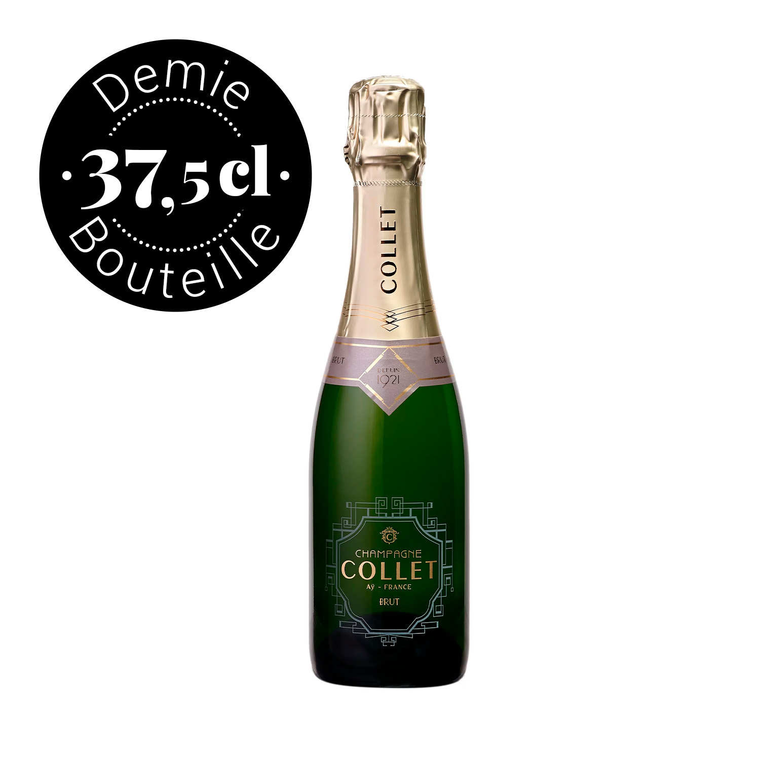 Champagne Collet Brut en demi-bouteille