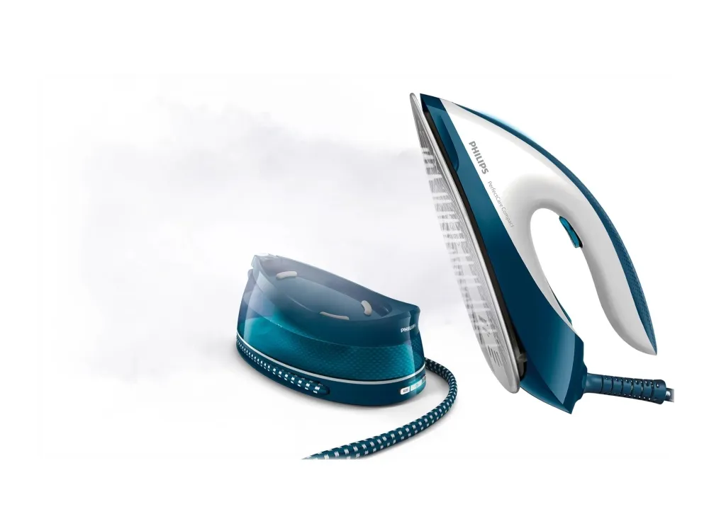 Philips PerfectCare Compact GC7844 - Dampstrygejern med automatisk afbrydelse - såleplade: SteamGlide - 2400 W
