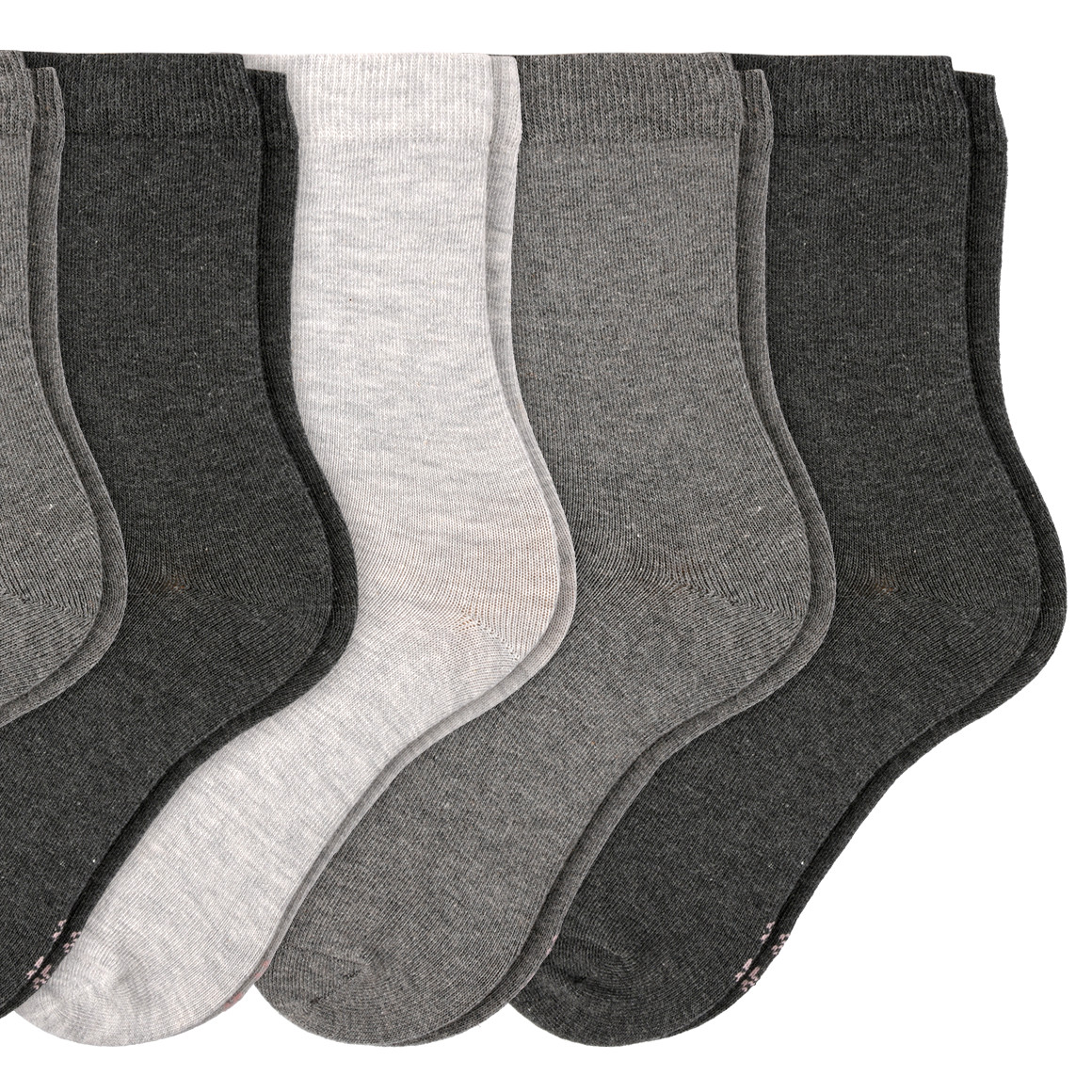Gina Benotti 6 Paar Damen Socken im Set dunkelgrau / grau / hellgrau