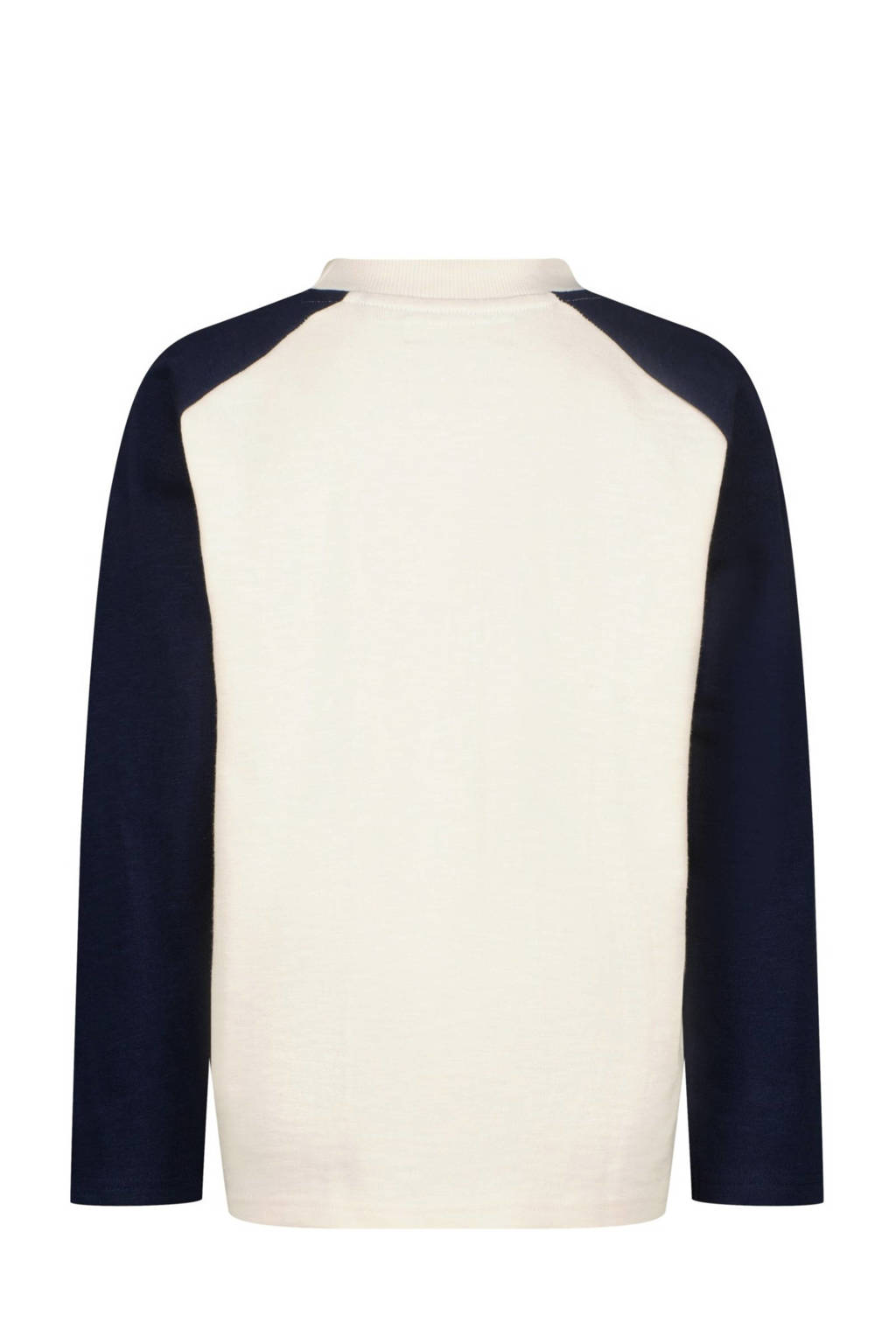 Vingino longsleeve Jeveno met printopdruk offwhite/donkerblauw