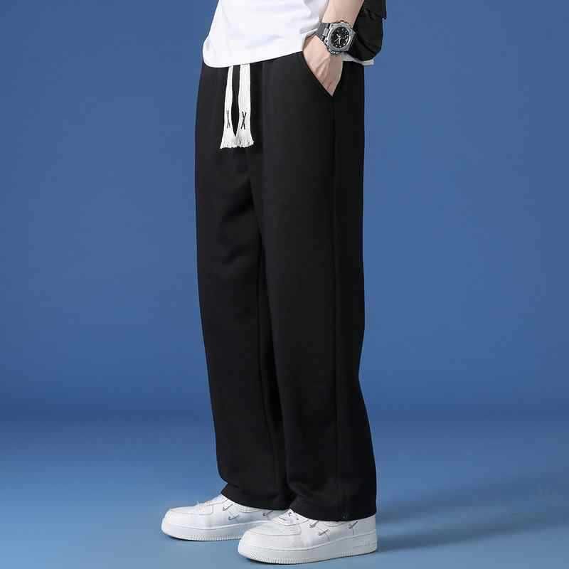Ninine - Effen cropped losse broek met trekkoord in de taille