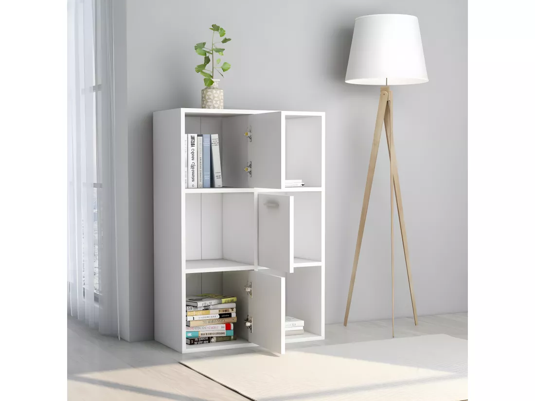 Armoire de rangement Blanc 60x29,5x90 cm Bois d'ingénierie