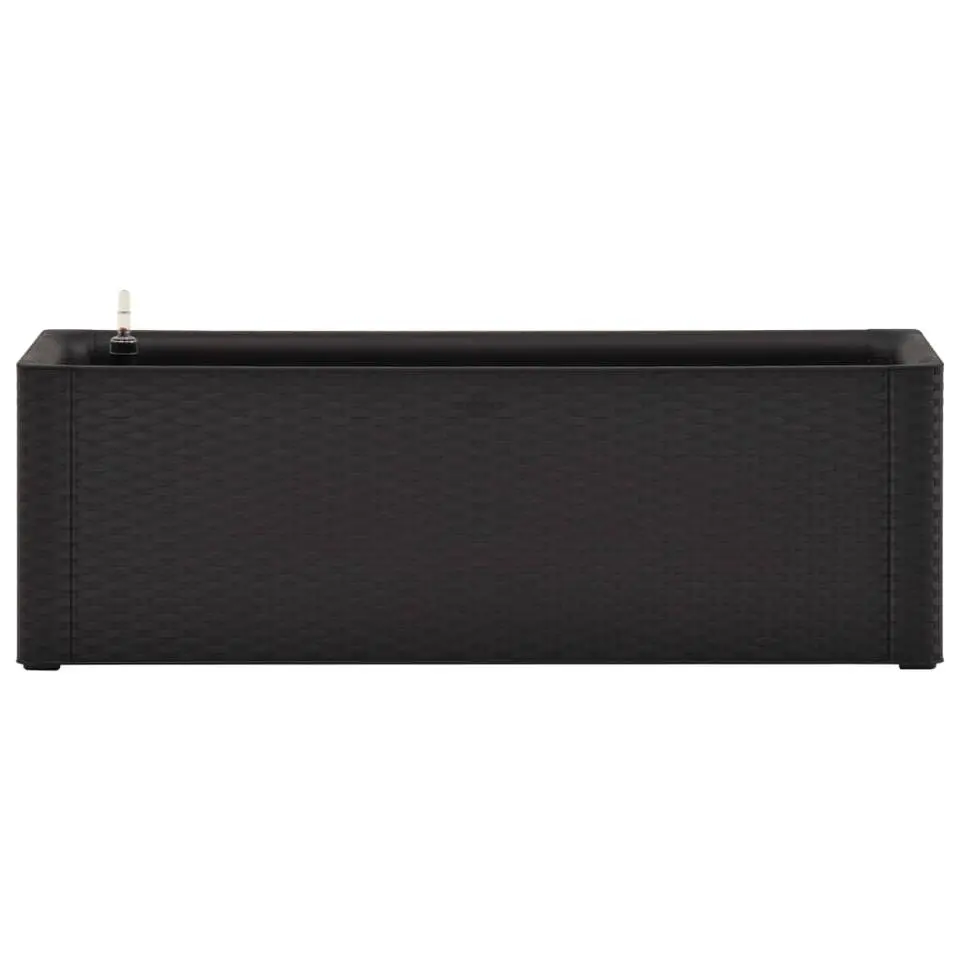vidaXL - Verhoogde Plantenbak - Antraciet - Polypropyleen - 100 x 43 x 33 cm