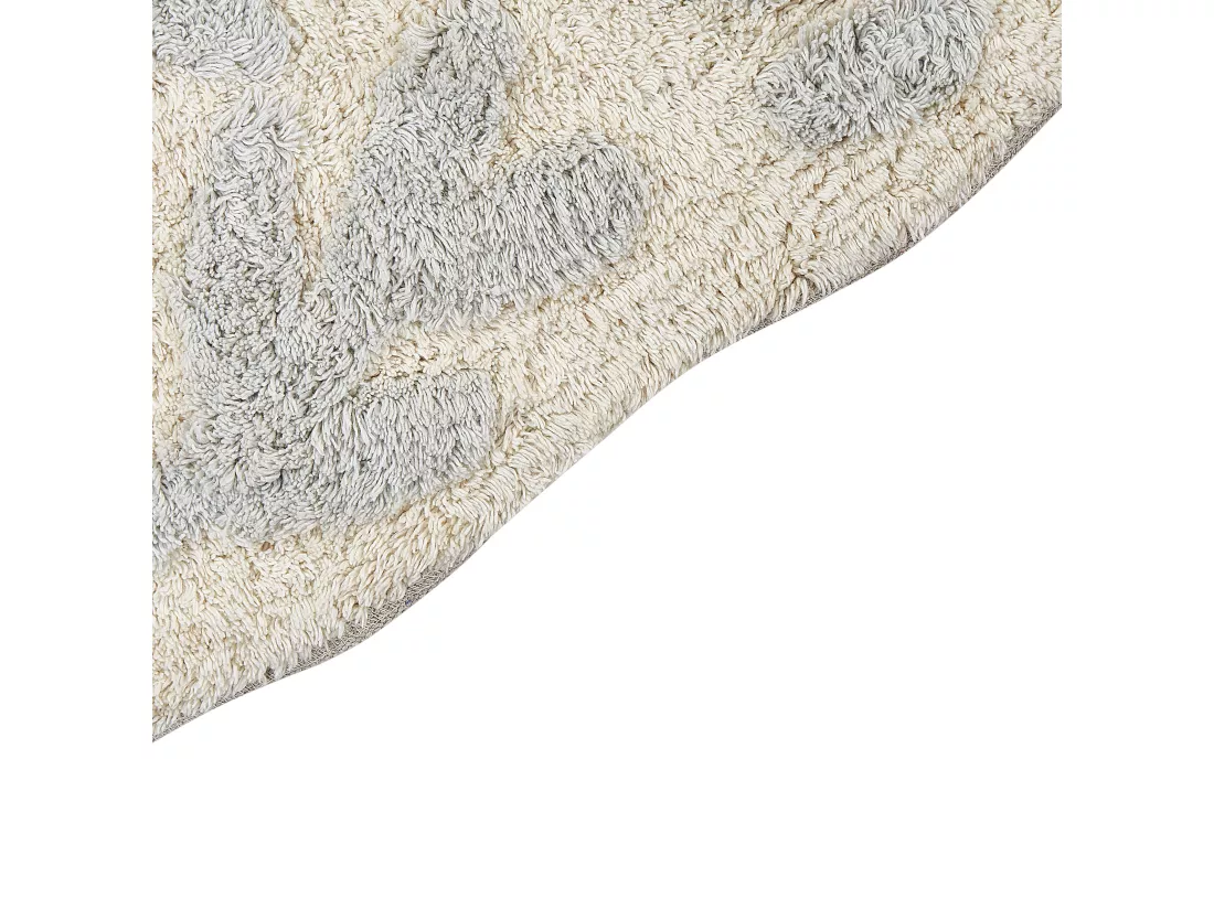 Tapis de bain 60 x 90 cm gris DERIK