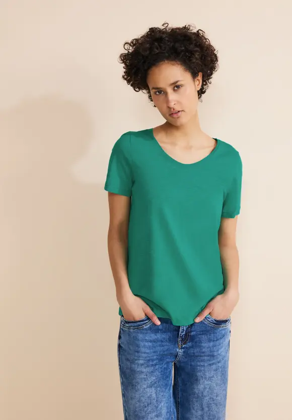Basic T-Shirt - intense aqua