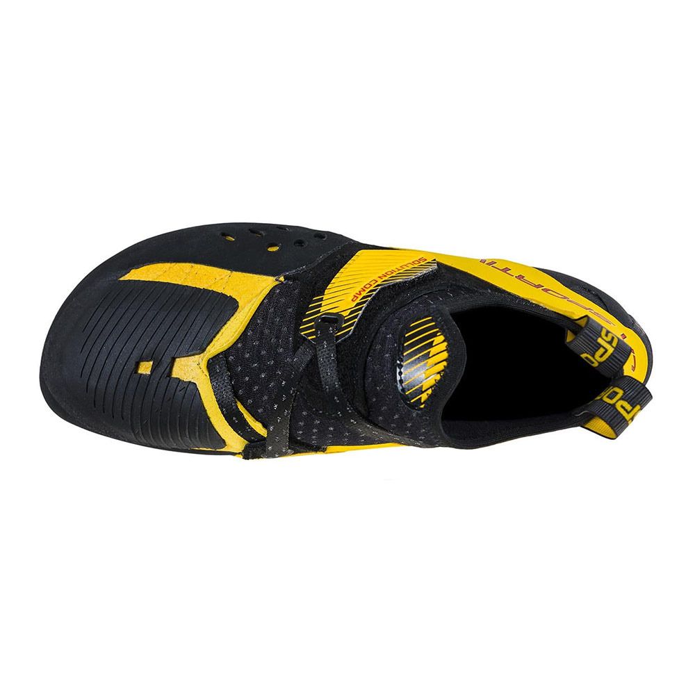 La Sportiva SOLUTION COMP - Chaussons escalade Homme black/yellow