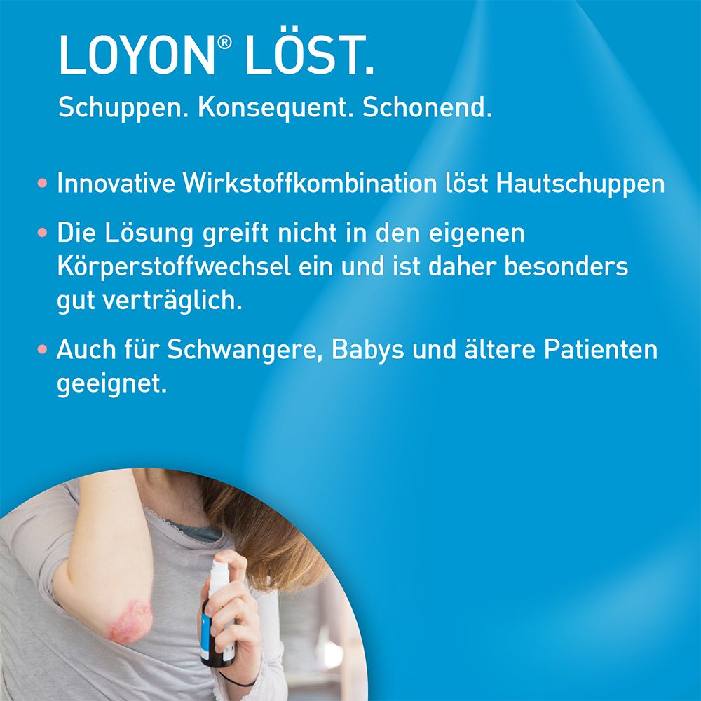 LOYON bei Schuppenflechte, Milchschorf und Kopfgneis 15ml Lösung