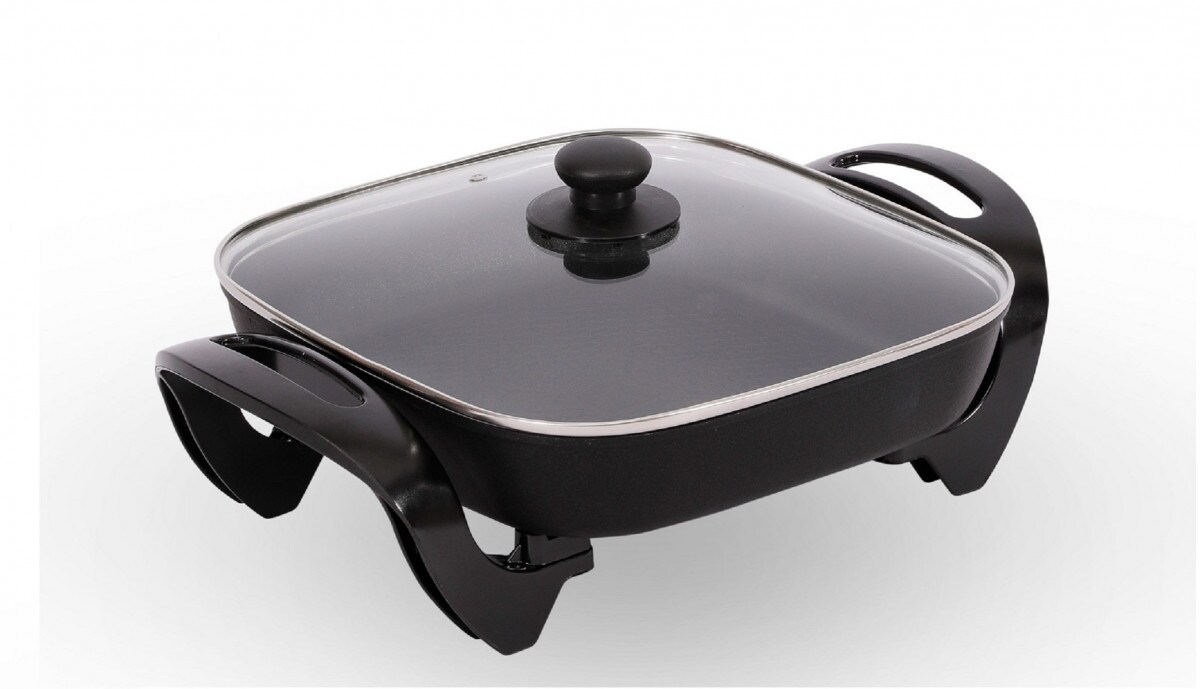 SCHÄFER Eckige Pizzapfanne 30x30cm Elektrische pfanne 1500W