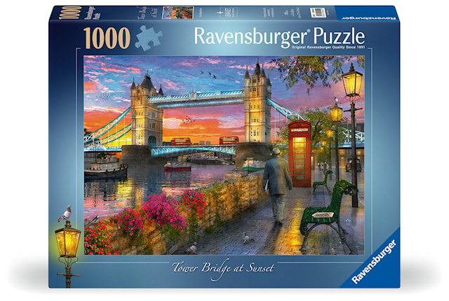 Tower Bridge ved solnedgang Puslespill 1000 brikker, Ravensburger