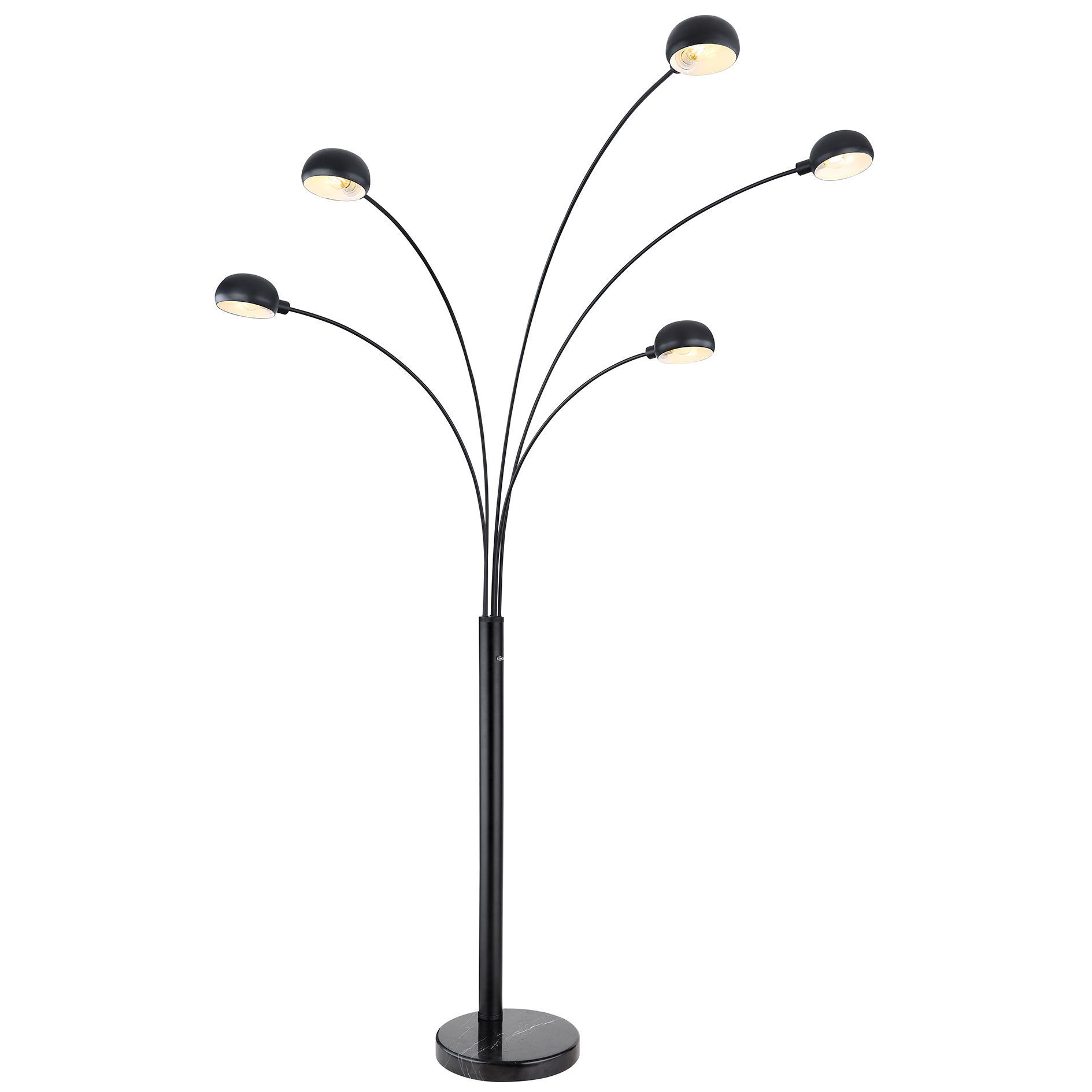 Stehleuchte - schwarz matt - 130 cm