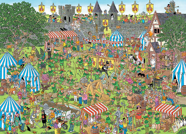 Jan van Haasteren Robin Hood Festival Puslespill 1500 brikker