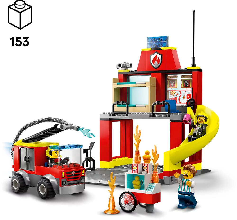 LEGO®CITY 60375 - LA CASERNE ET LE CAMION DES POMPIERS