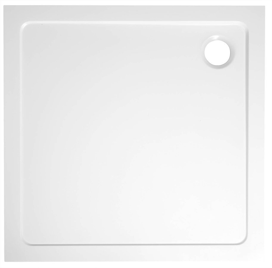 Aqualine Tecmi vierkante douchebak 80x80cm wit