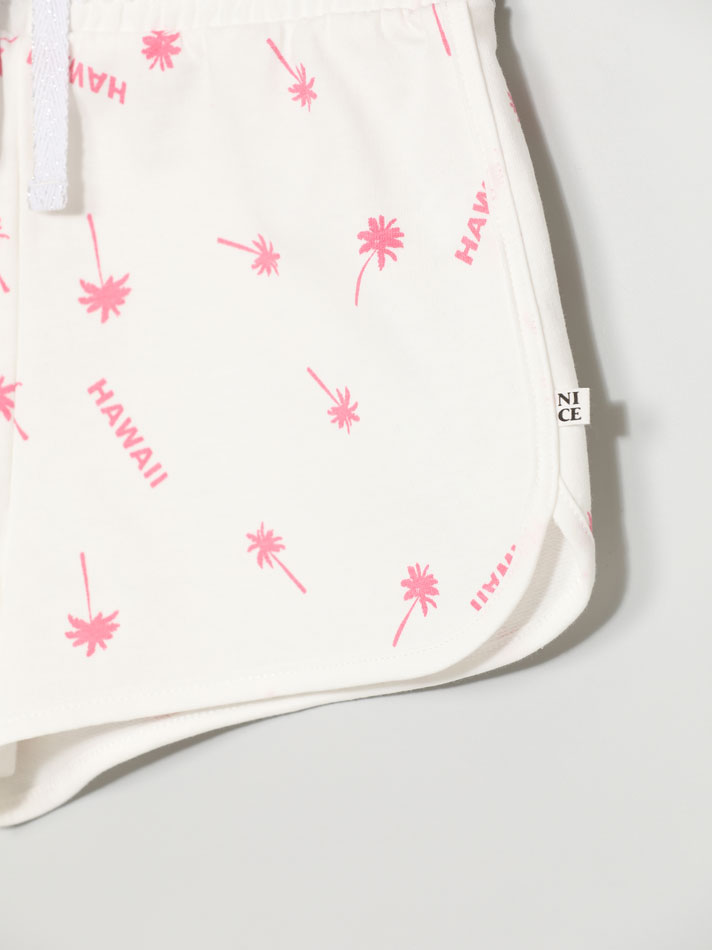 Conjunto de 4 shorts de fleece lisos e estampados - Oceano
