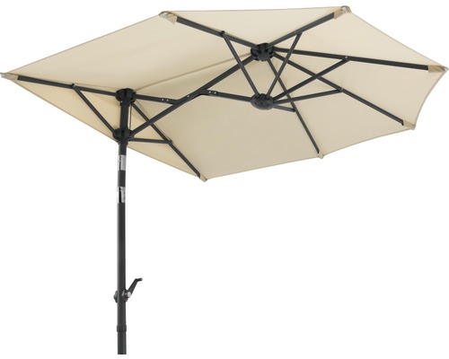 Schneider Salerno Mezza parasol, 150 x 150 cm, naturel