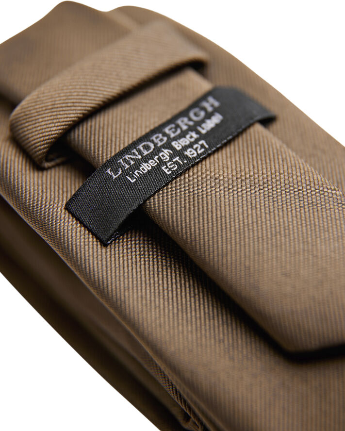 Lindbergh Polyester tie 7 cm Camel