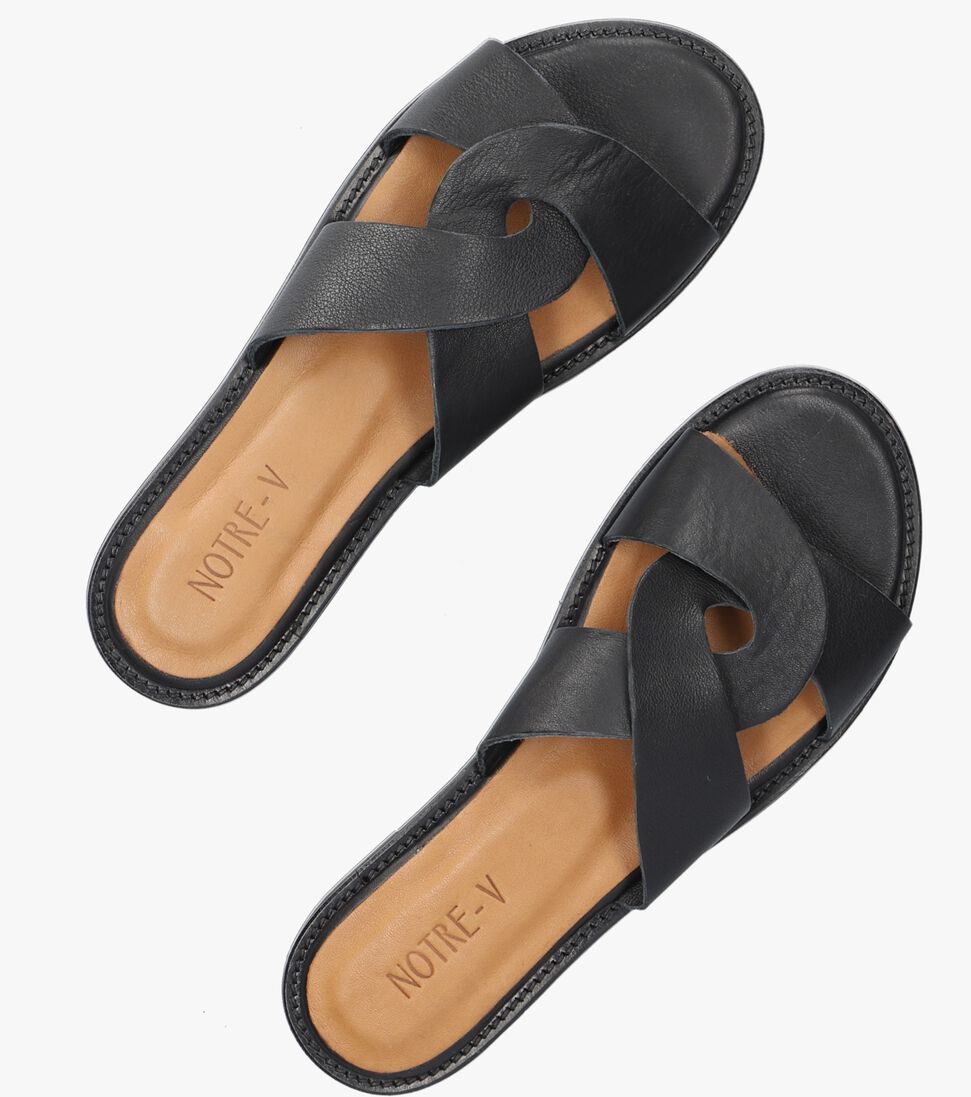 NOTRE-V zwarte notre-v slippers 10160