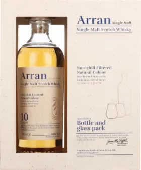 ARRAN 10 YEARS GIFTSET 70CL