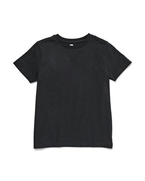2 t-shirts basics enfant coton stretch noir