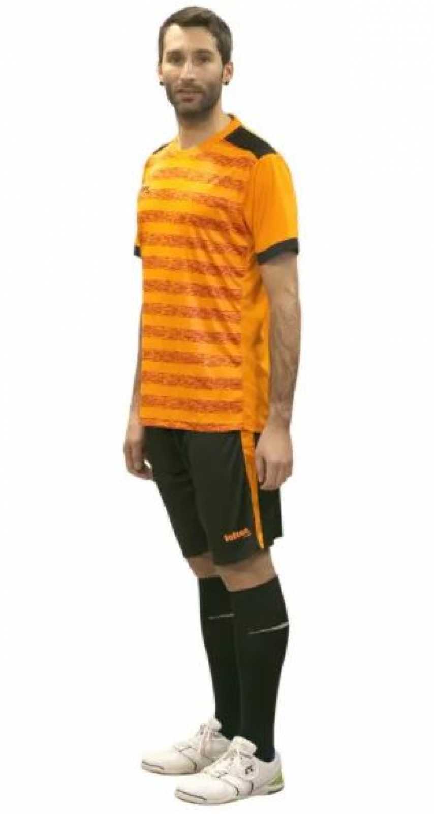 Conjunto de camisa e calção de futebol Softee Leader Royal / Preto