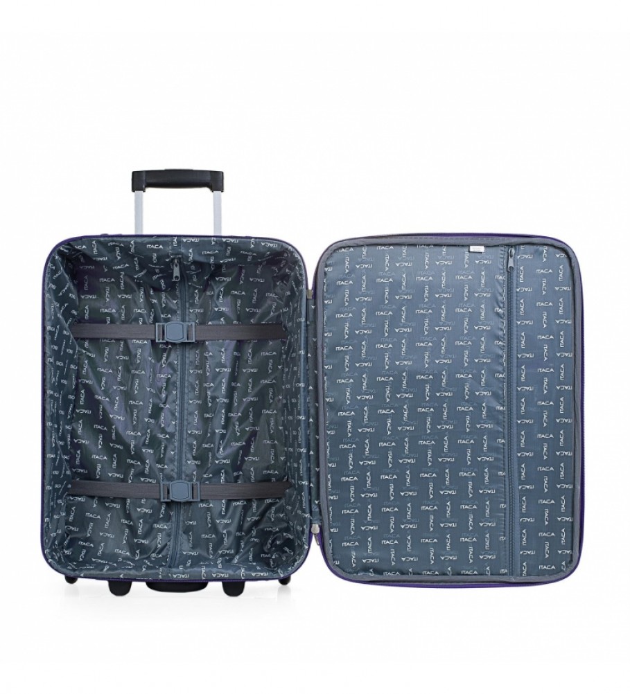 Mala de cabine ITACA com 2 rodas T71950 roxa - 55x39x18cm -