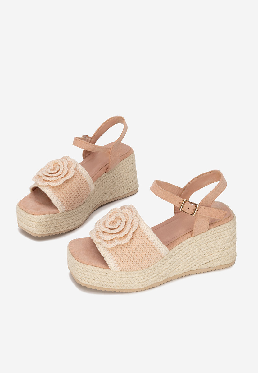 Sandales à plateforme roses Lorine
