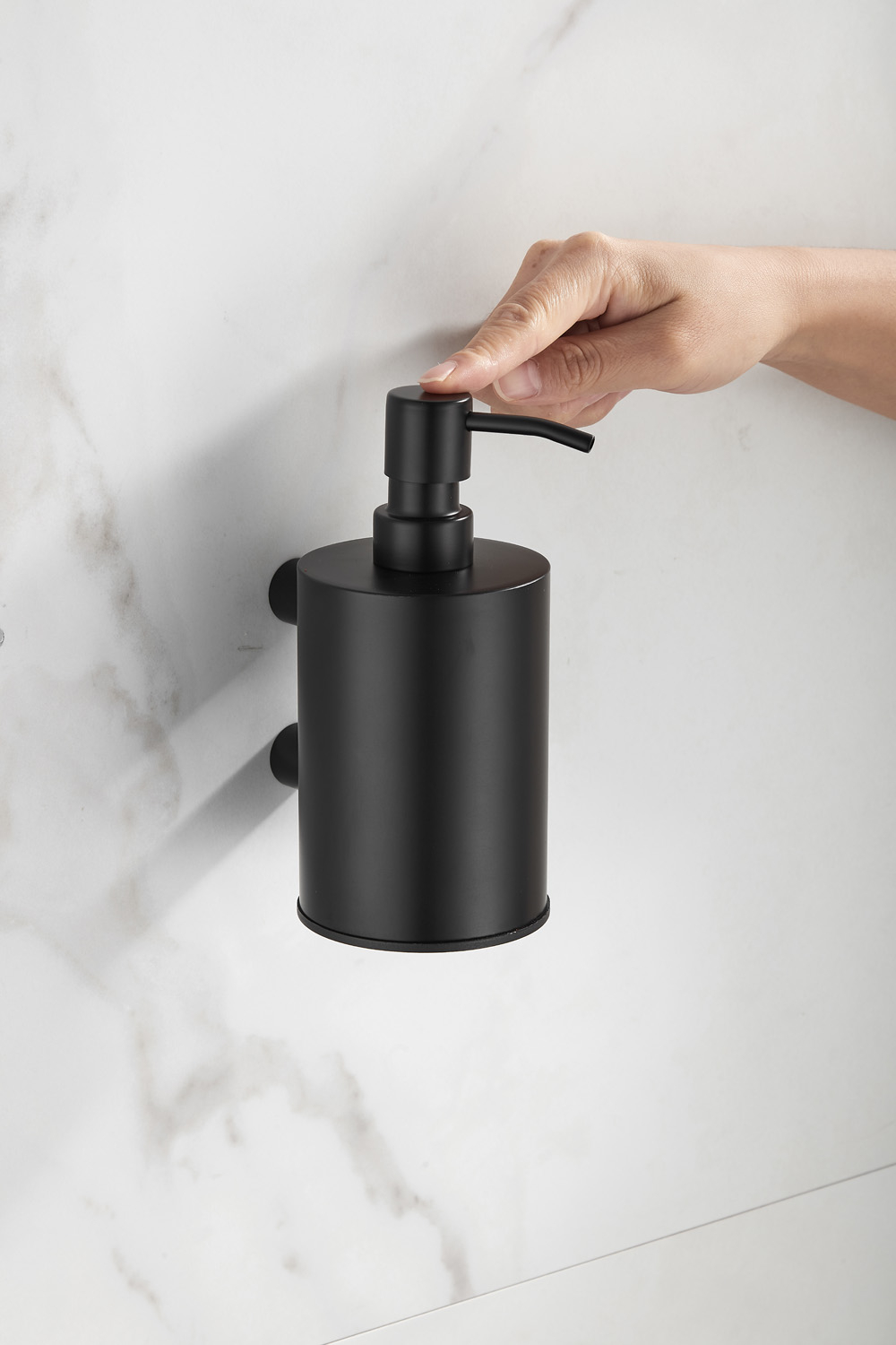 Saniclear Academy zeepdispenser zwart mat