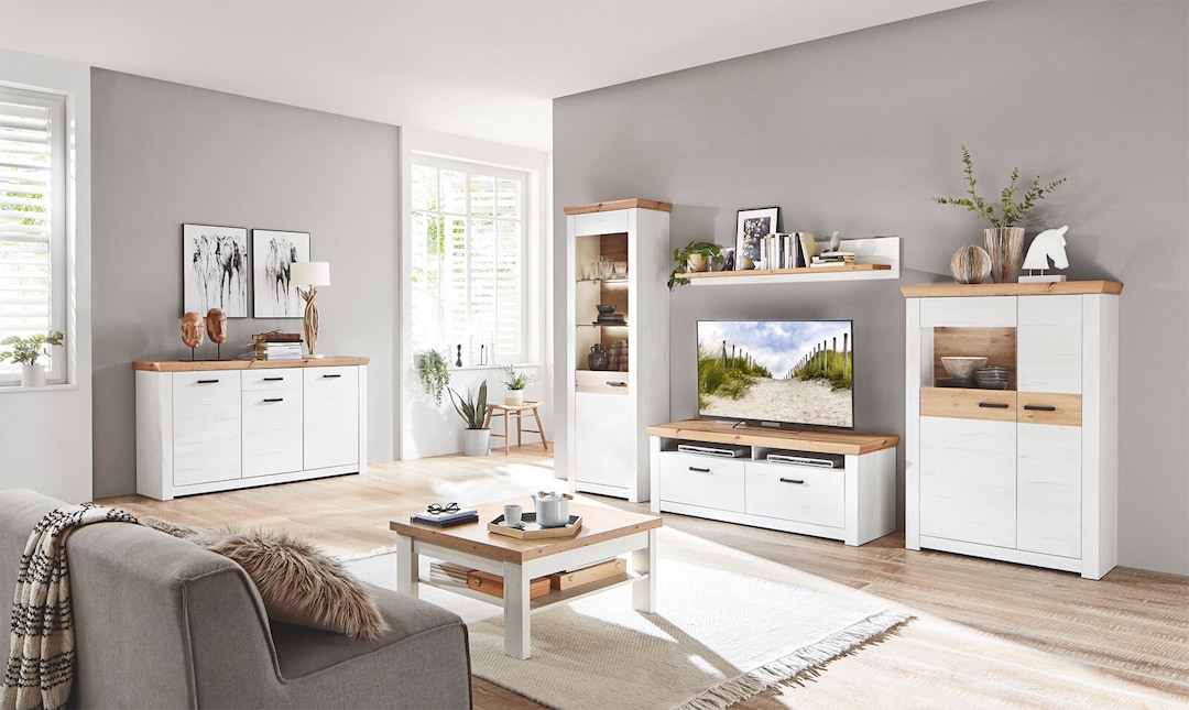 Sideboard Nizza Pino Aurelio / Eiche Artisan Melamin 169,3x95,1x45,6 cm