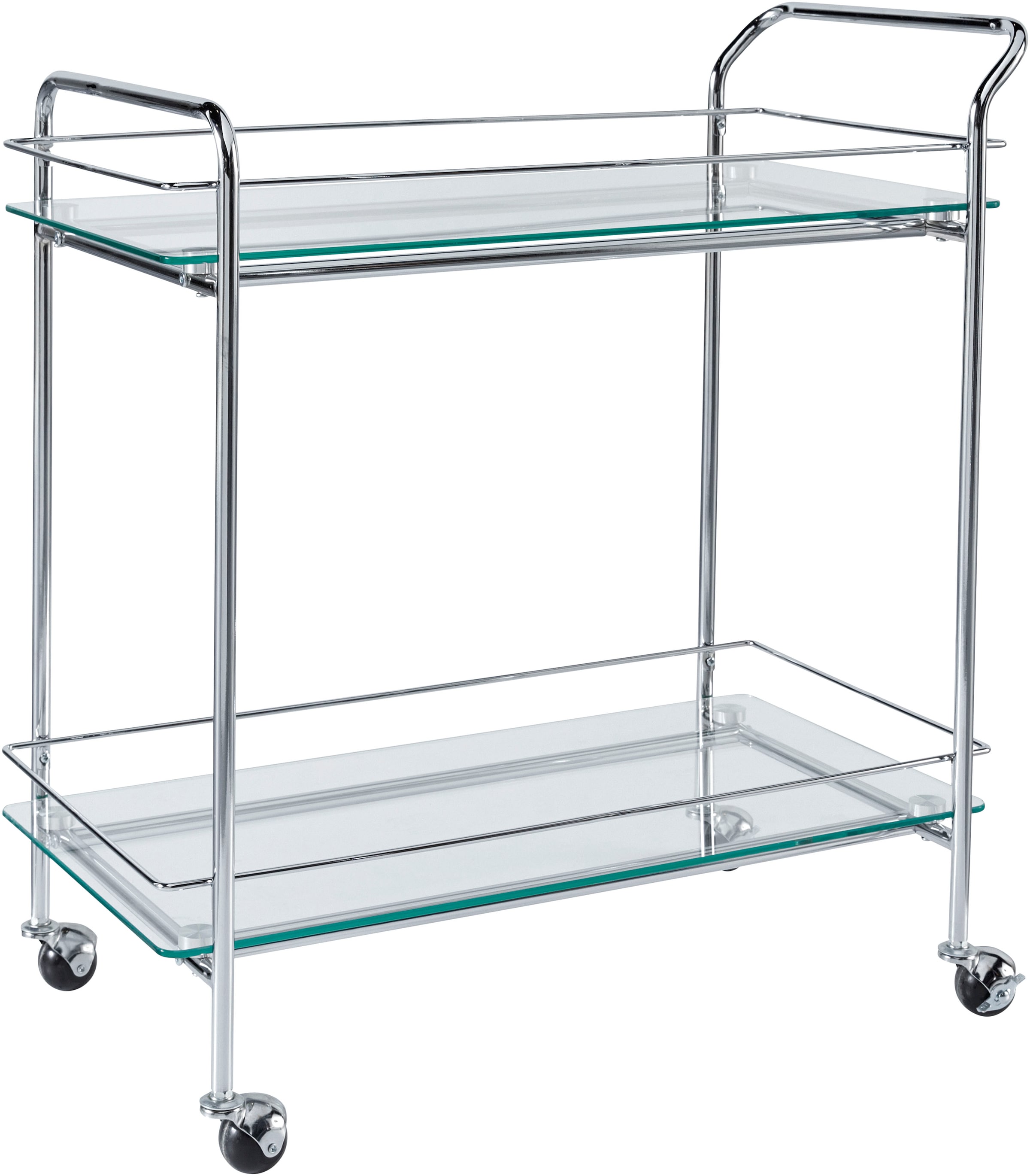 LeGer Home by Lena Gercke Rollwagen »Alimore« mit Glasablagen und Rollen, Modernes Design, Breite 75 cm, Höhe 80 cm
