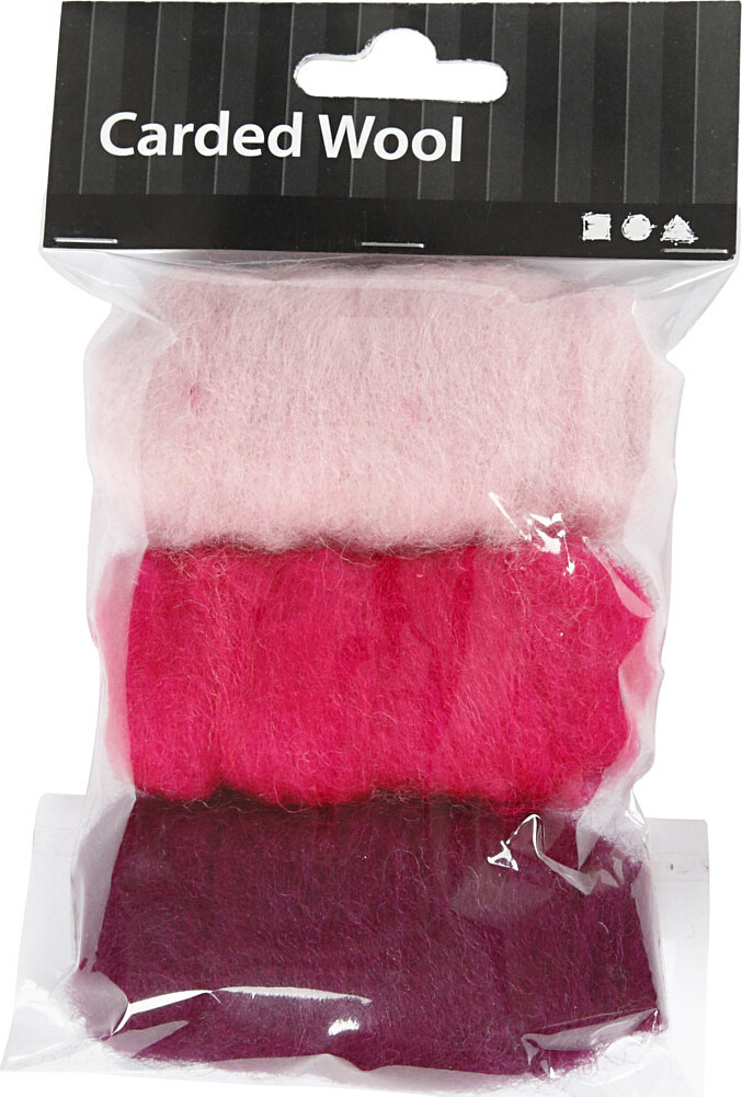 Kartet Uld - Lilla Pink Harmoni - 3X10 G