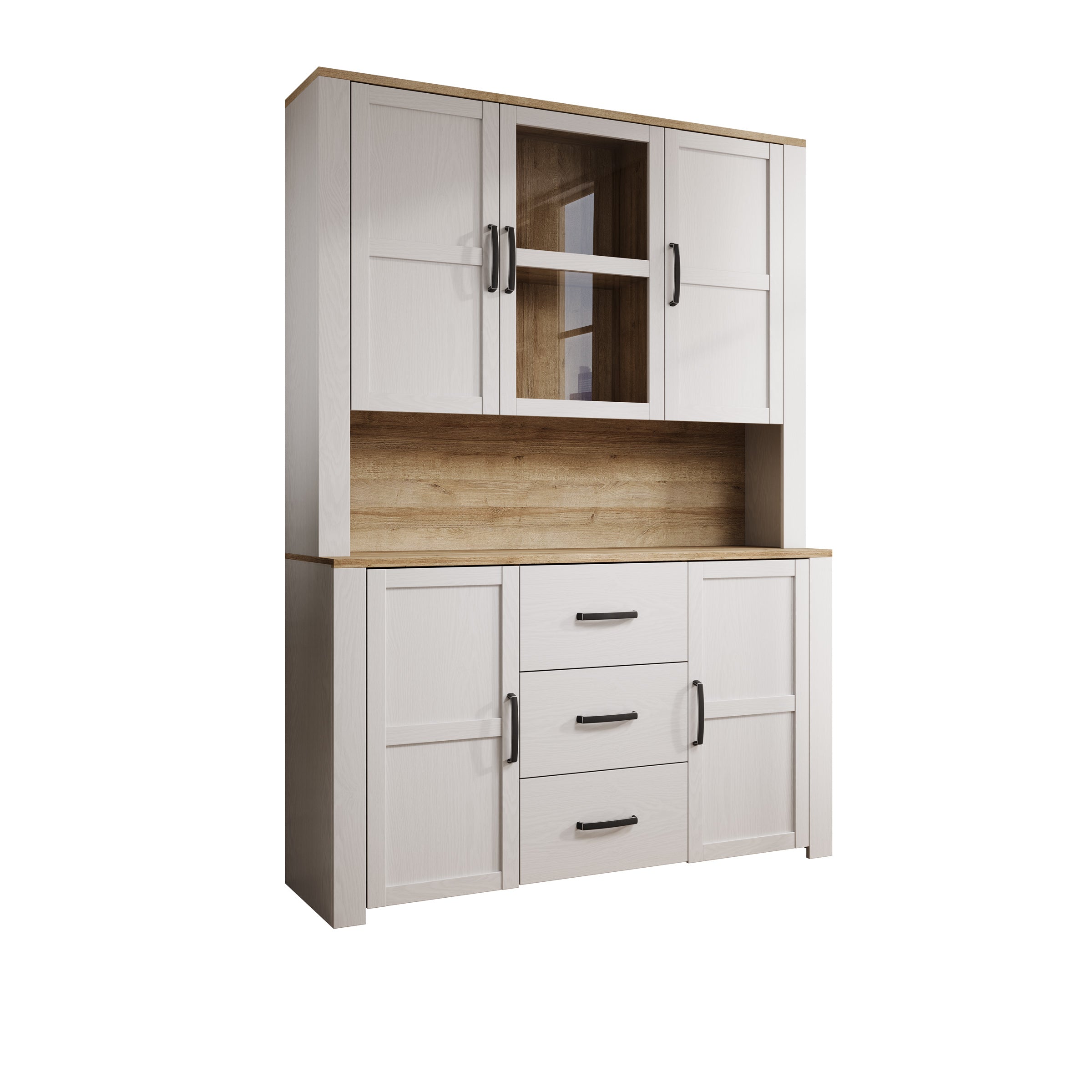 Borello - Buffetkast - Wit - 146x42x205 cm