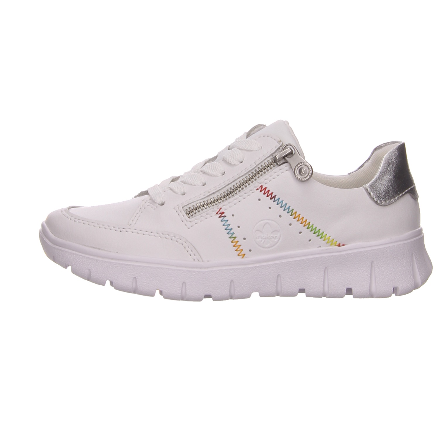 Rieker Sneaker weiß weiss/weiss kombi