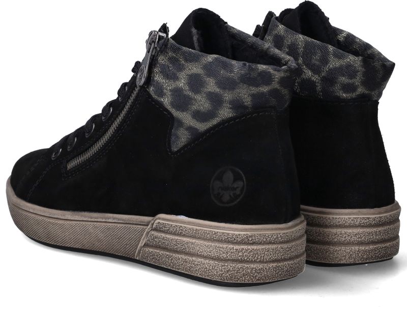 Rieker Veterschoenen Zwart Dames