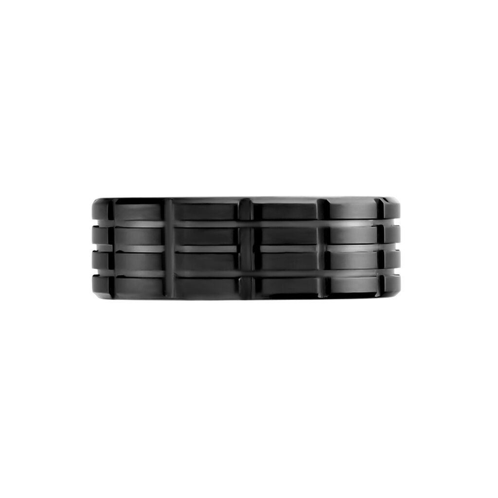 Bague Fabio Acier Noir