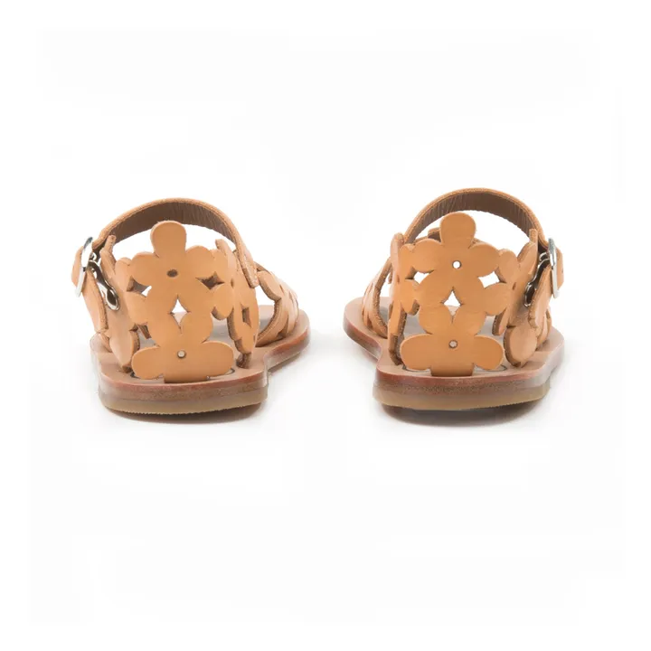 Pèpè Sandales Fleuries | Marron