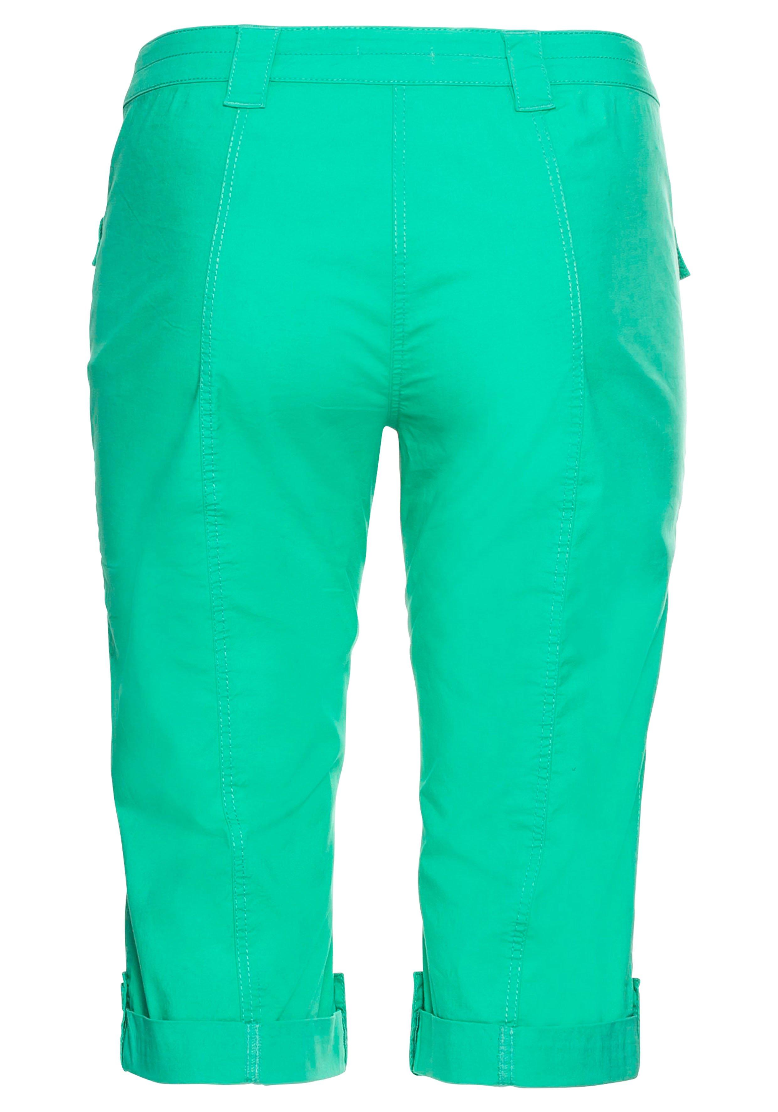 Gerade 3/4-Hose mit Krempelfunktion
