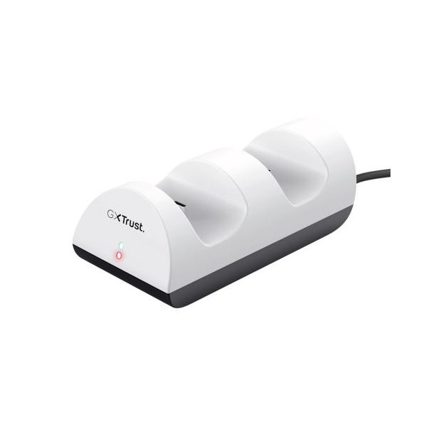 TRUST Estação de Carregamento Dupla GXT254   para Comandos Playstation 5 Conexão USB