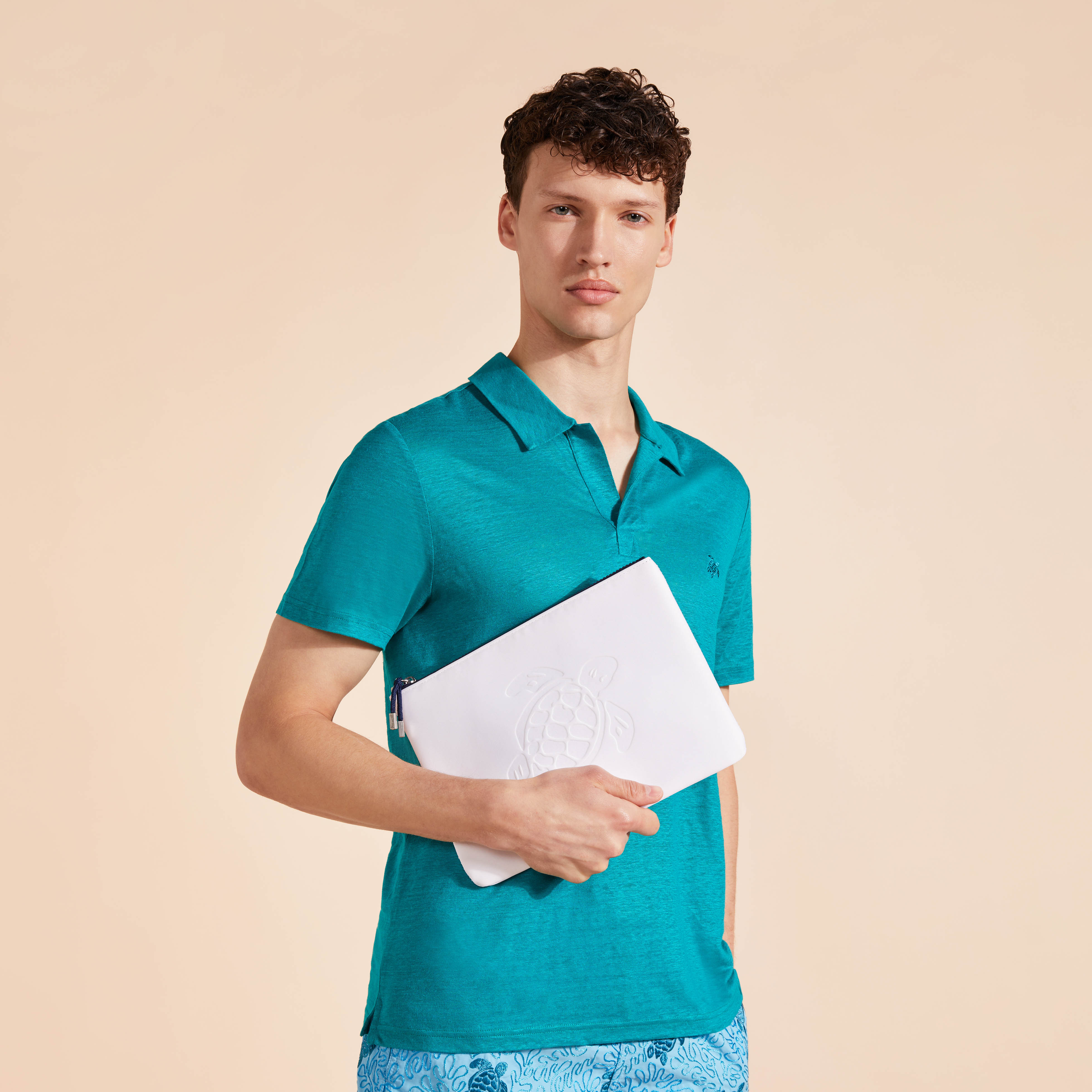 Zipped Beach Pouch Solid | Beach Pouch Vilebrequin PLLU1136