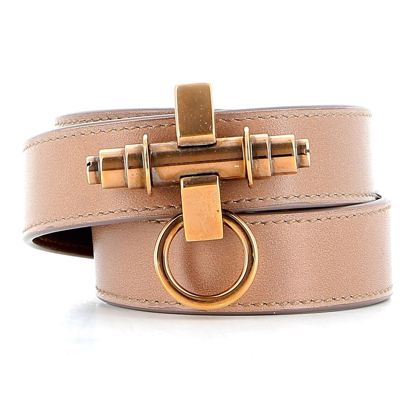 Givenchy Bracelet en Cuir rose nude État: Parfait