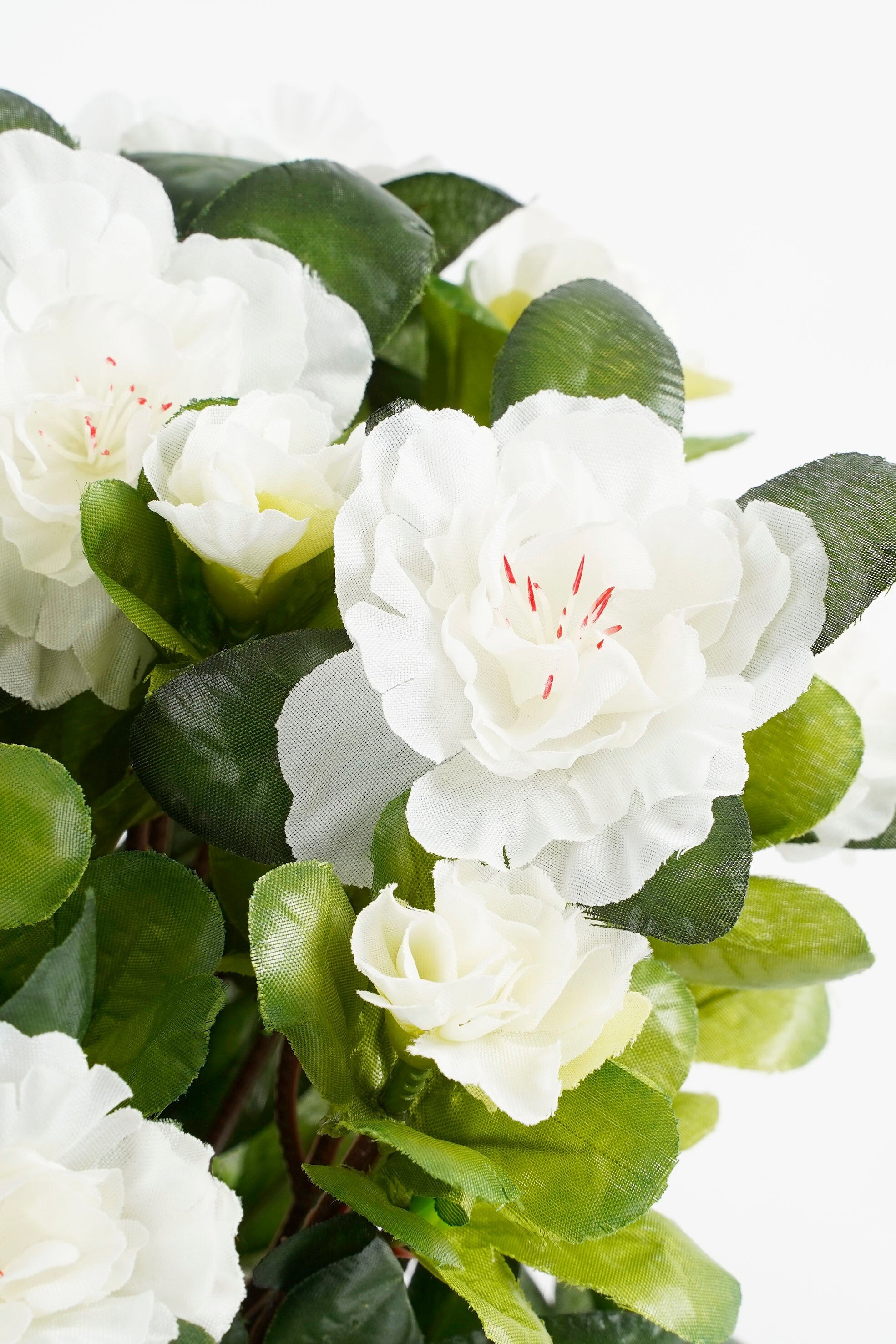 Mica Decorations Azalea wit in pot Stan grijs d13,5cm - h31xd26cm