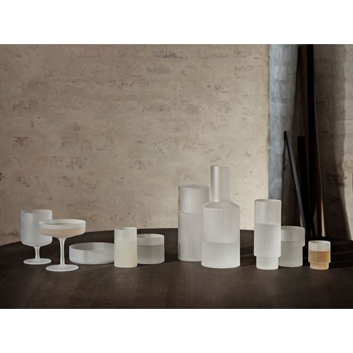 ferm LIVING Ripple 2-pak Champagneglas, Frosted