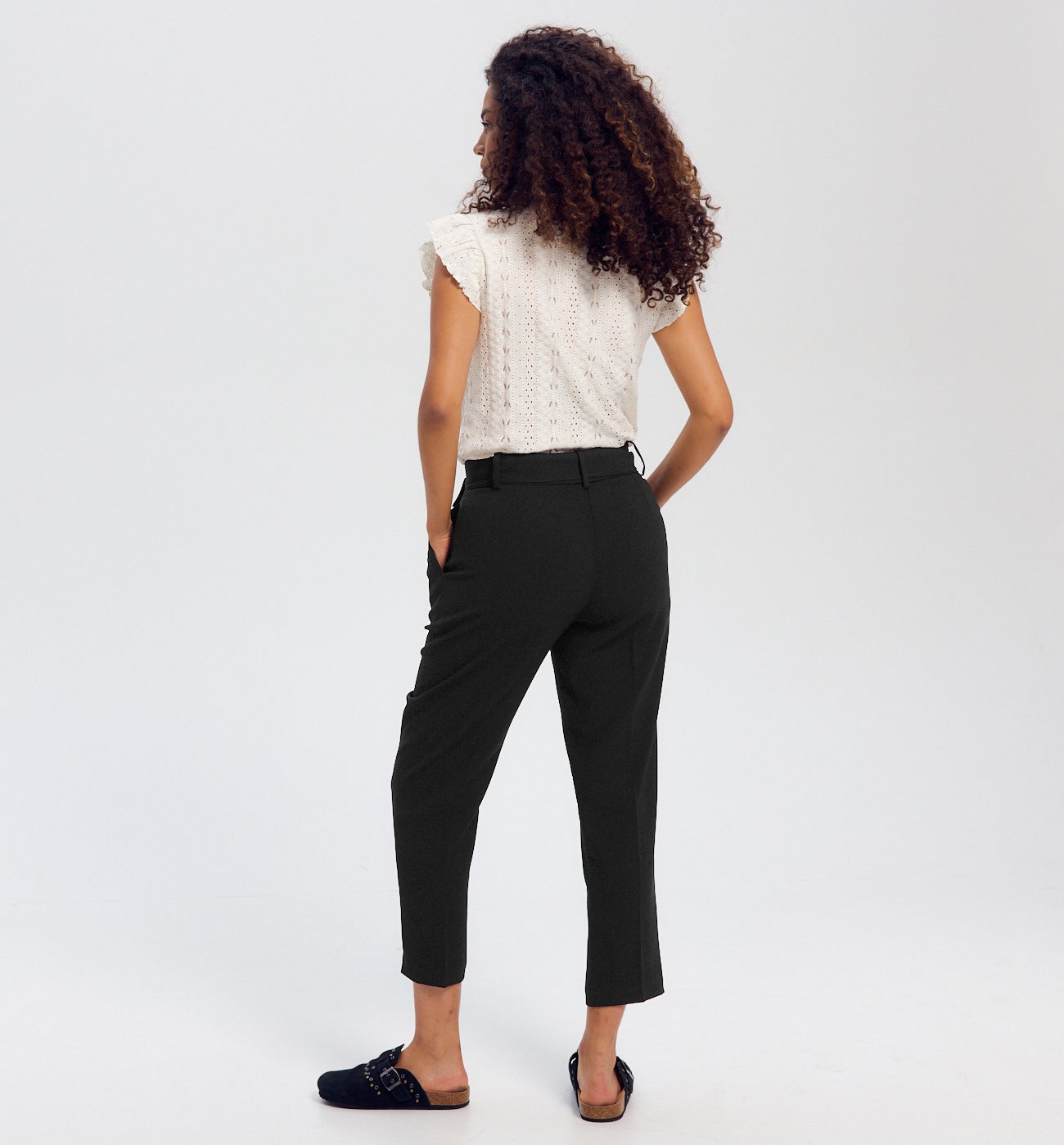 Pantalon à pinces Femme - Noir