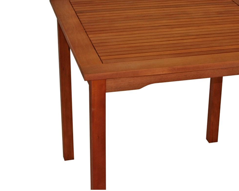 DEGAMO Tisch LAGO 75x75cm, Eukalyptus geölt,