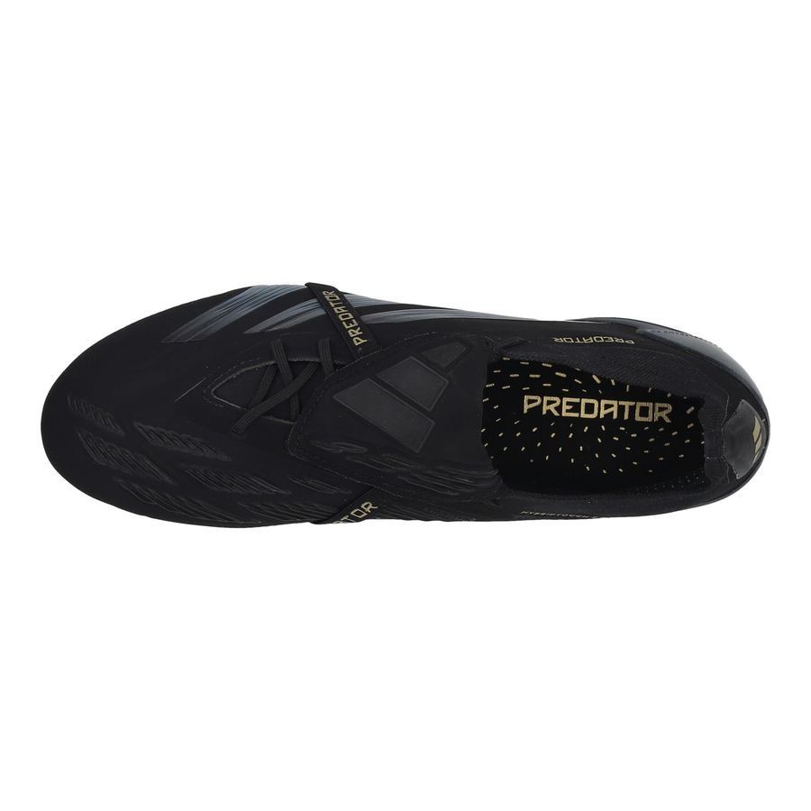 adidas Predator Elite Fold-over Tongue FG Dark Spark - Noir/Gris/Doré